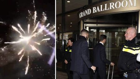 Înainte de Liga Campionilor nu se doarme! VIDEO | Fanii lui Ajax au "petrecut" cu artificii, torțe și petarde la hotelul unde s-a cazat Real Madrid