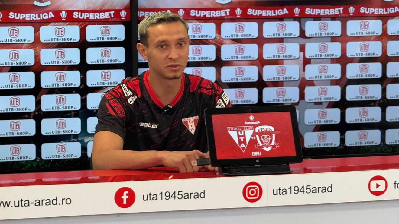 Cine l-a influențat pe Costache să aleagă UTA? Mijlocașul avertizează Rapidul: „Șansele sunt 60-40 pentru noi, jucăm acasă!"