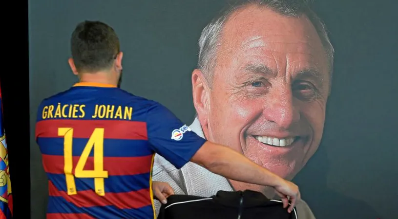 Omagiu pentru Cruyff: Barcelona își schimbă tricourile pentru El Clasico! Coregrafia pregătită de fanii pentru meciul cu Real Madrid
