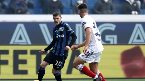Valentin Mihăilă n-a impresionat la debutul pentru Atalanta. „O combinație între puțin și nimic!” Ce notă a primit mijlocașul