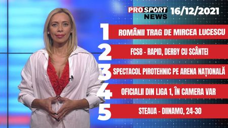 ProSport News | Românii trag de Mircea Lucescu. Oficialii cluburilor din Liga 1 au mers în camera VAR. Cele mai noi știri din sport | VIDEO