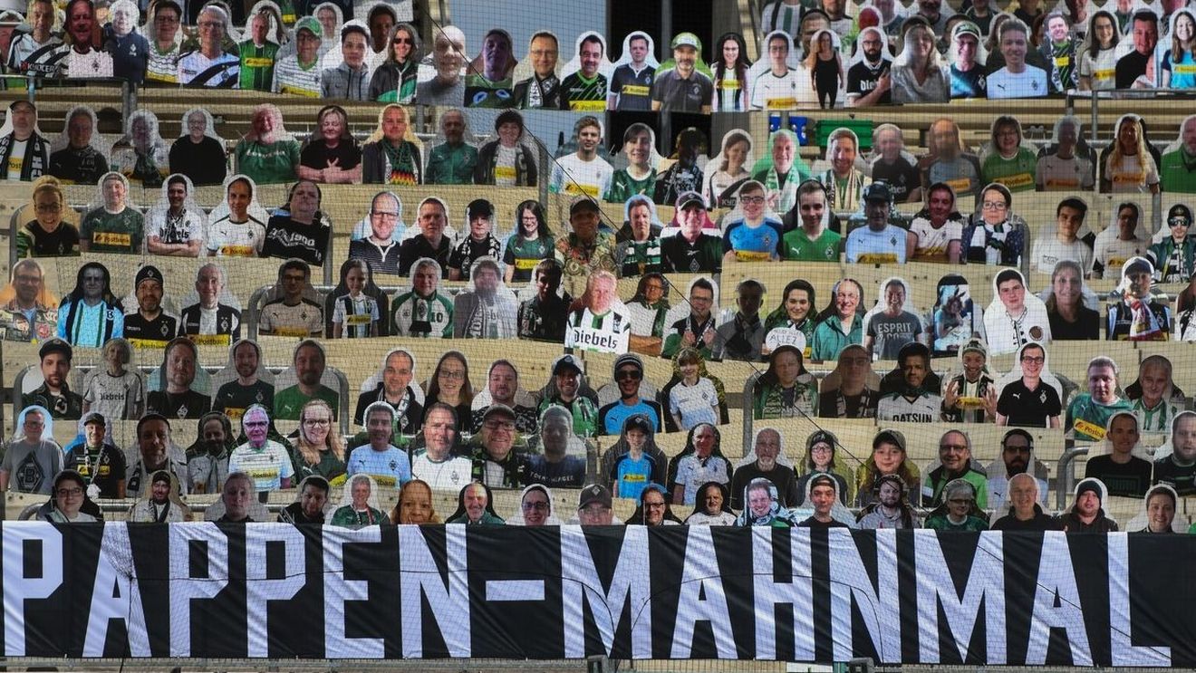Imaginea zilei! Borussia Monchengladbach, cu 13 mii de „fani” în tribune! Cum a fost populat stadionul pustiit de pandemia de coronavirus | FOTO