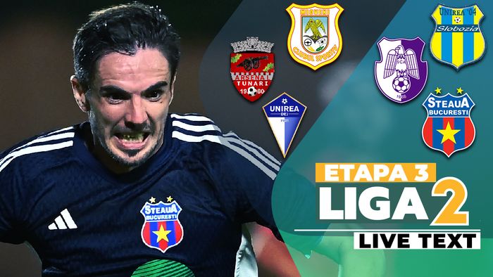 Liga 2, etapa 3 | Steaua a zguduit Unirea la Dej, doar în ultimele zece minute înscriindu-se de patru ori. CS Mioveni și CFC Argeș înșiră remizele