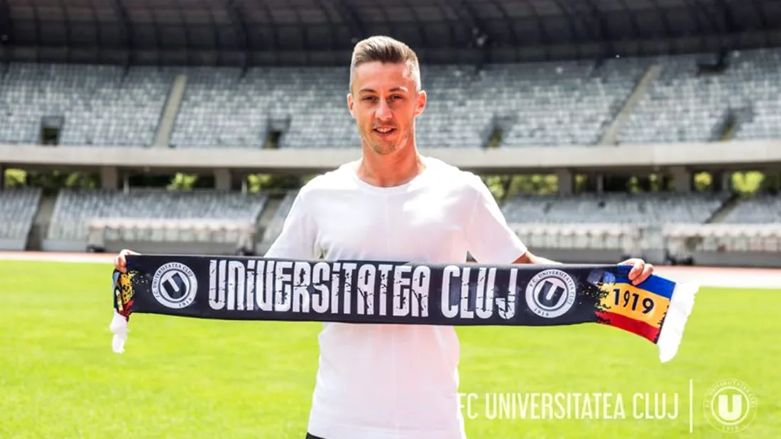 OFICIAL | ”U” Cluj l-a prezentat pe Daniel Novac, jucător cu patru promovări obținute în Liga 1, cu tot atâtea echipe. ”Am venit cu sufletul. Mă bucur că am ajuns în sfârșit aici”