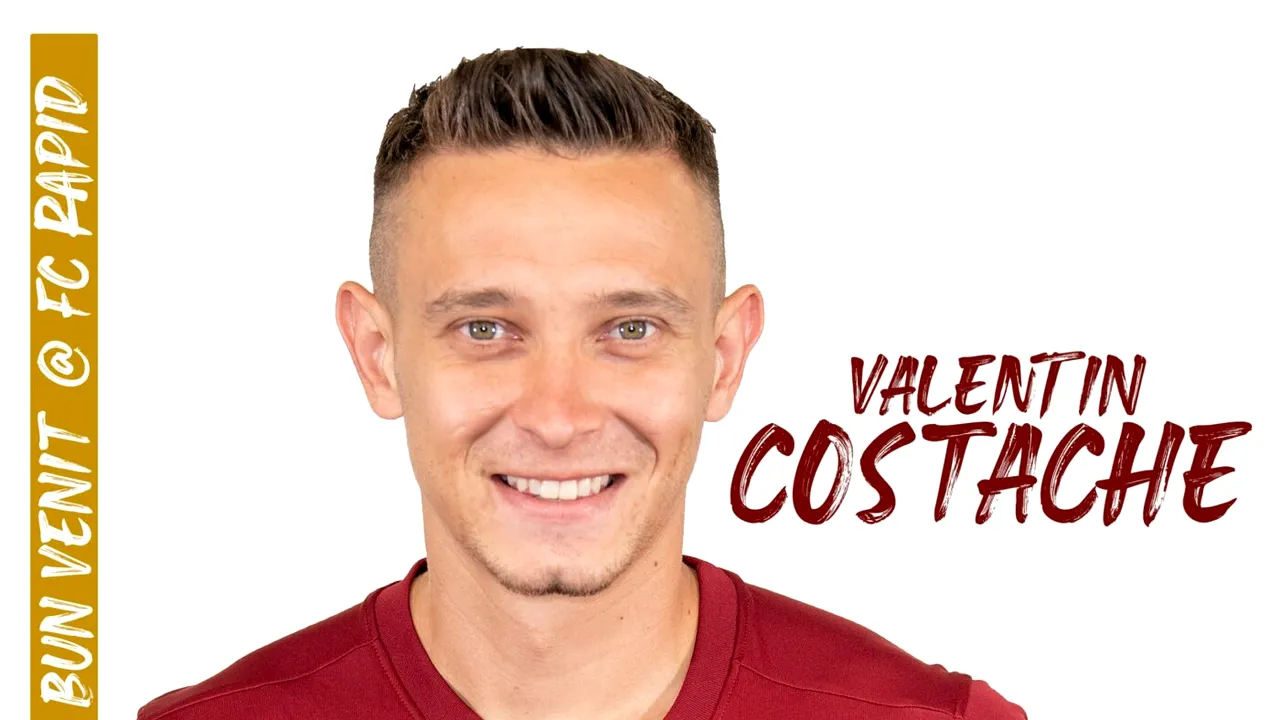 ProSport, confirmat! Rapid face un nou transfer pentru titlu: Valentin Costache a fost prezentat în Giulești!
