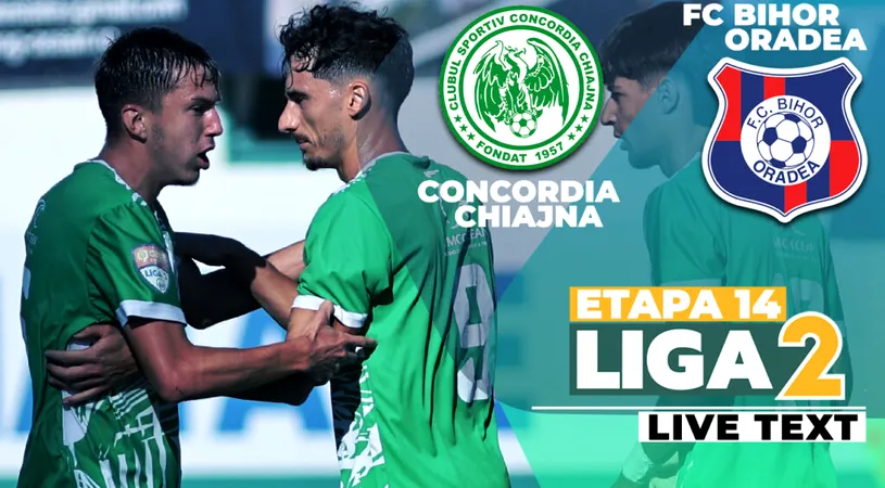 Concordia Chiajna învinge FC Bihor și se apropie de pozițiile calificabile în play-off. Mihai Neicuțescu, inspirația lui Andrei Cristea contra orădenilor
