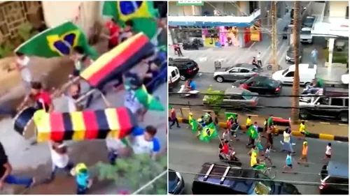 VIDEO | S-au răzbunat și au dat drumul petrecerii! Brazilienii au cărat sicrie acoperite cu steagul Germaniei după eliminarea lui Low&Co