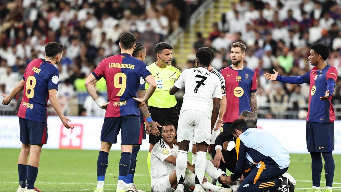 Sacrificiul lui Kylian Mbappe! Cu glezna praf, francezul a cerut să fie lăsat pe teren în Real Madrid - FC Barcelona