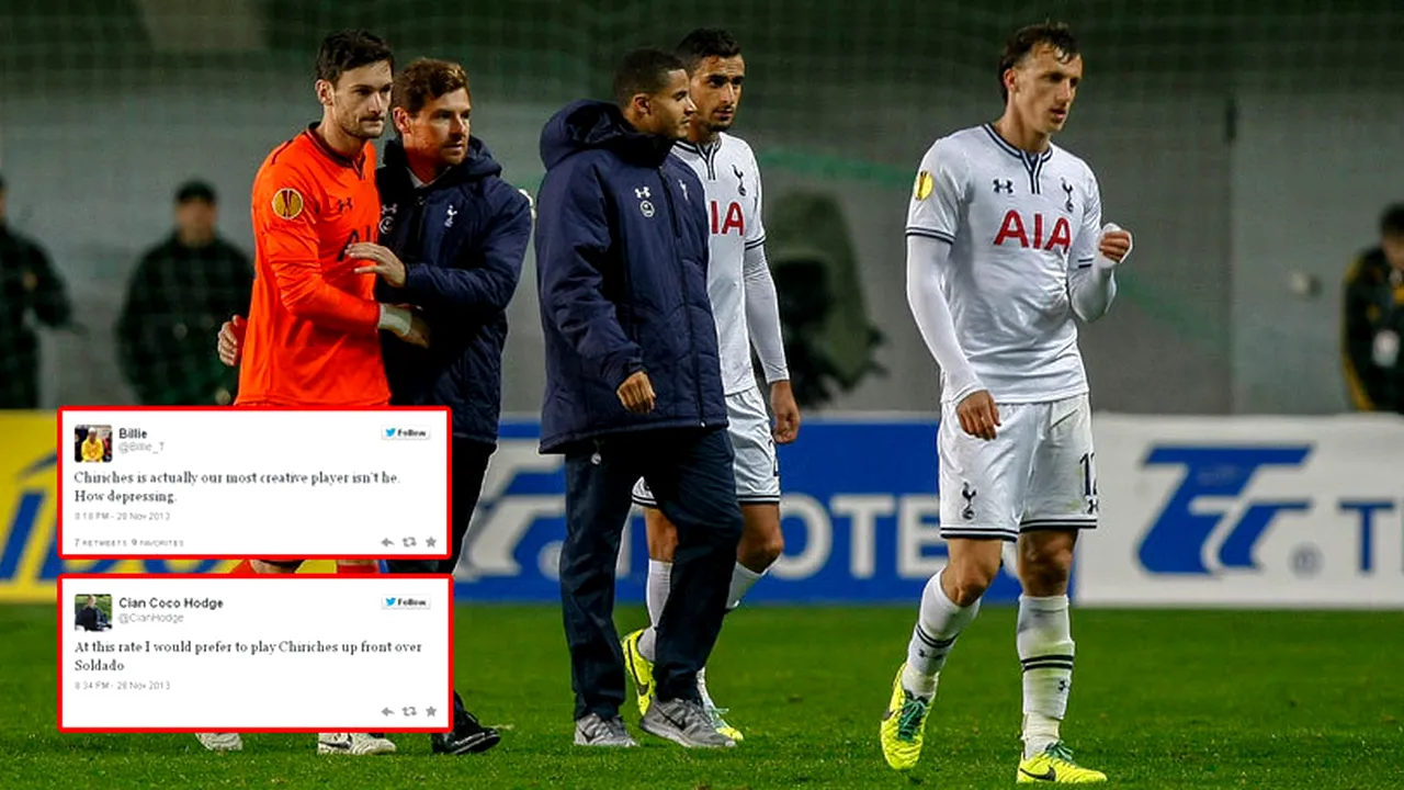 Fanii lui Tottenham au avut o revelație când l-au văzut pe Chiricheș jucând cu Tromso: 