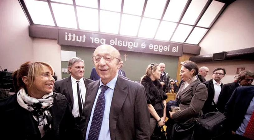 Luciano Moggi, condamnat la doi ani și patru luni de închisoare în apel