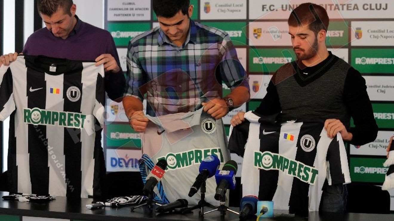 FOTO** "U" și-a prezentat noile achiziții!**  'Gala' și Popa au uitat de Steaua: "Venim cu ambiții mari"