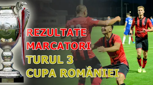 Cupa României, turul 3, rezultate | FK Csikszereda și CSM Slatina câștigă fără probleme și sunt primele două echipe din Liga 2 intrate în competiție care merg mai departe