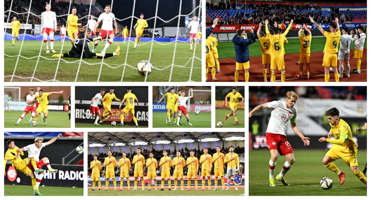 Cu o nouă asistență impresionantă în tribunele stadionului din Târgoviște, România U20 a terminat la egalitate și meciul cu Polonia. Patru jucători din Liga 2 și unul din Liga 3, printre titulari