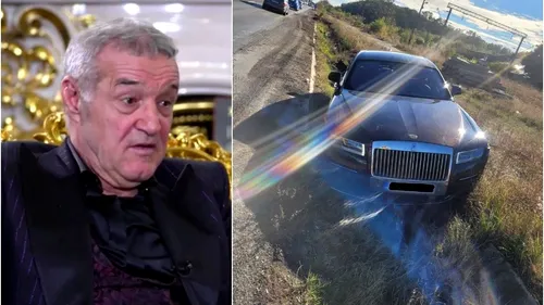 Gigi Becali are o coastă care costă 100.000 de euro! Cum a spulberat planul firmei de asigurări și a făcut afacerea anului cu limuzina de 500.000 de euro „bușită” serios! Și-a răscumpărat, la licitație, mașina avariată cu doar 160.000 de euro: „Cu Hristos, sunt ca leul între câini și vulpi”