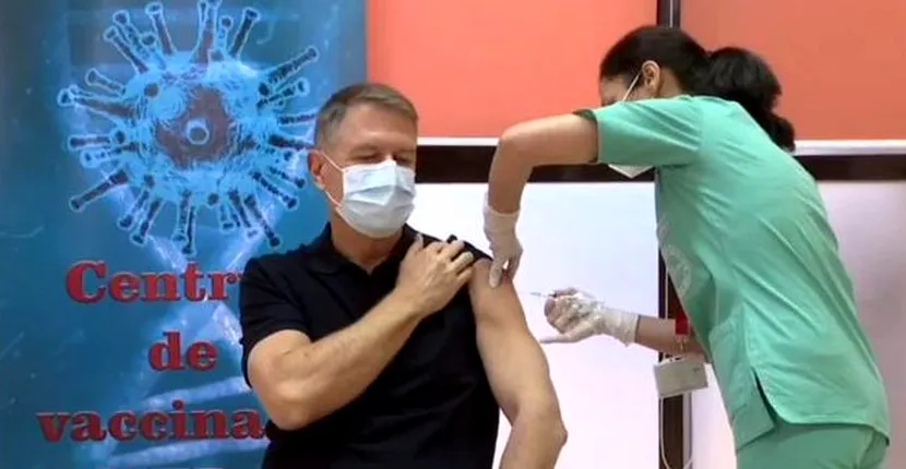 Klaus Iohannis s-a vaccinat cu a doua doză de vaccin anti-Covid