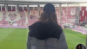 Teodora Stoica a fost extrem de curajoasă! Fiica lui Meme a mers în Giulești la Rapid - FCSB. „M-a durut capul toată noaptea!” | VIDEO & FOTO