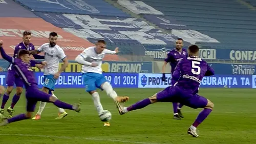 Ivan Mamut a spart „gheața” în Liga 1! Bucurie de nedescris pentru atacantul Universității Craiova, după golul cu FC Argeș | FOTO & VIDEO
