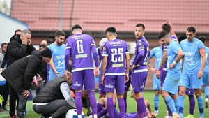 Puștiul de la România U18 pe care Gigi Becali l-a vrut la FCSB, accidentare gravă! A fost faultat groaznic de un fost fotbalist al campioanei României și a început să plângă în hohote