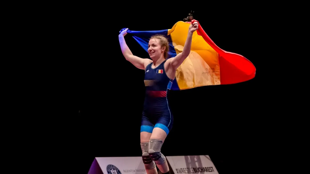 Medalie de aur fabuloasă pentru Andreea Ana la Campionatul European de lupte!