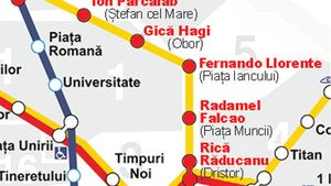 "Urmează stația Radamel Falcao"!** Metrorex schimbă numele unor stații de metrou cu ocazia finalei Europa League