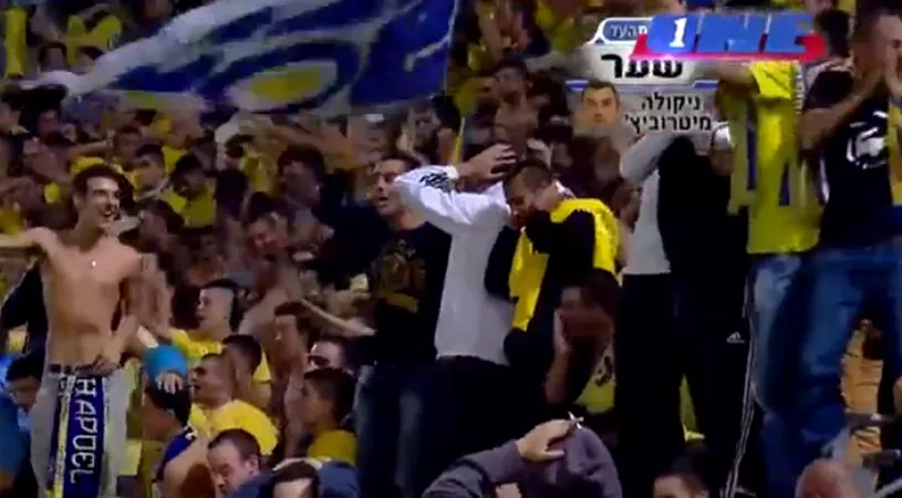 VIDEO Asta a fost reacția fanilor când au văzut acest gol: toți și-au pus mâinile pe cap! Reușita săptămânii vine din Israel