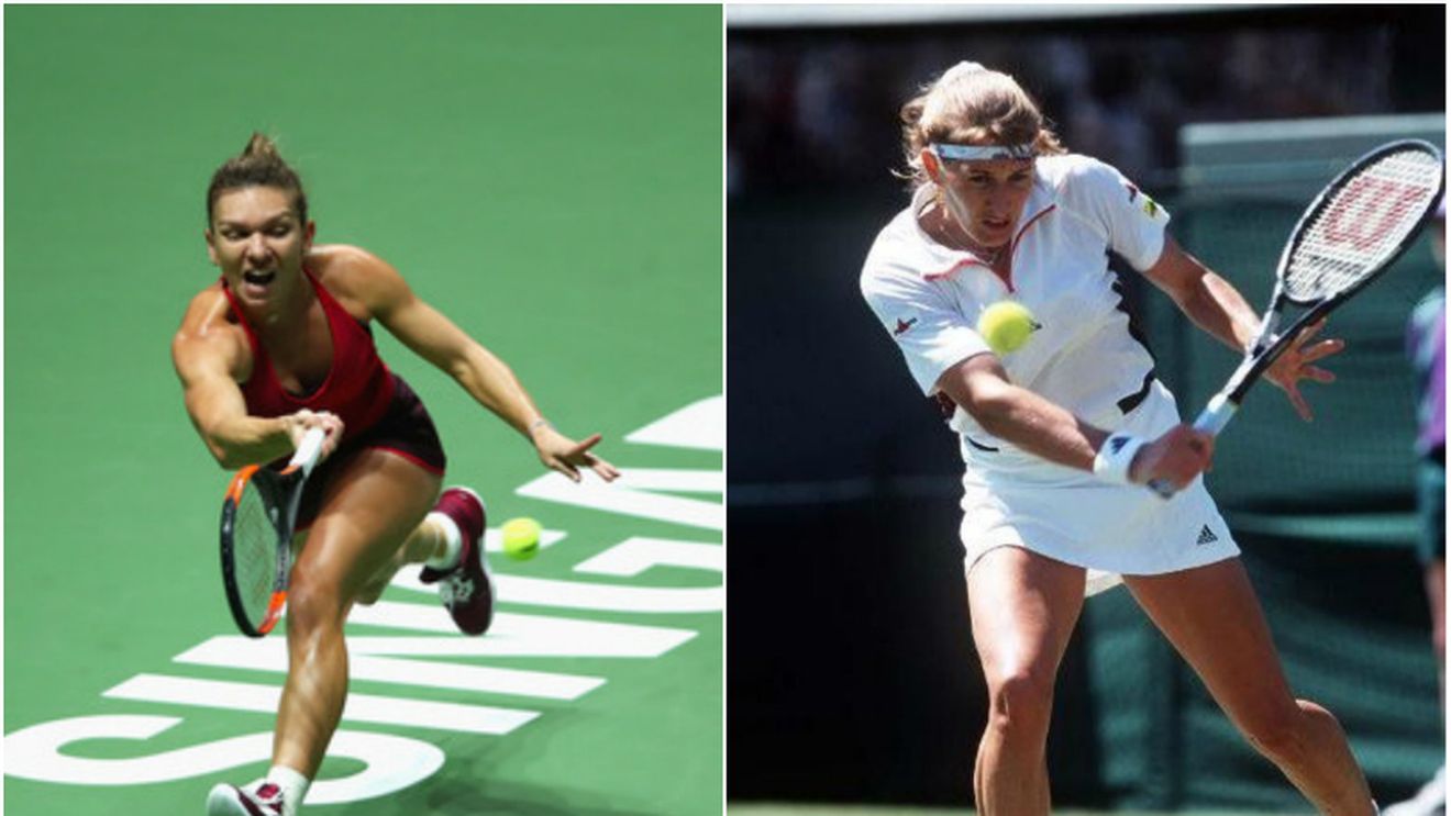 Simona Halep, comparată cu legendara campioană Steffi Graf: "Ele dansează efectiv pe teren!"