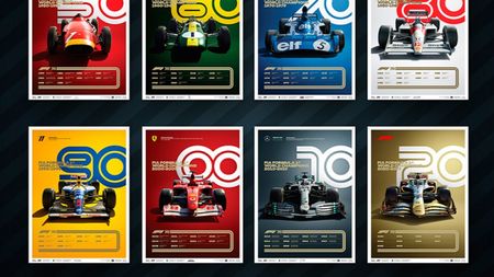 Formula 1: cele 8 postere de colecție care se vor vinde înainte de cursa de la Silverstone. Cine apare pe fiecare afiș și care este motivația fiecărei fotografii