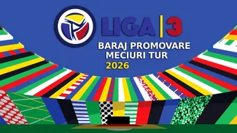 Manșa tur a barajului de promovare în Liga 3. Trei dintre jocuri nu se dispută
