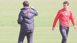 Rica si "Fiara" s-au ignorat total la antrenamentul de ieri