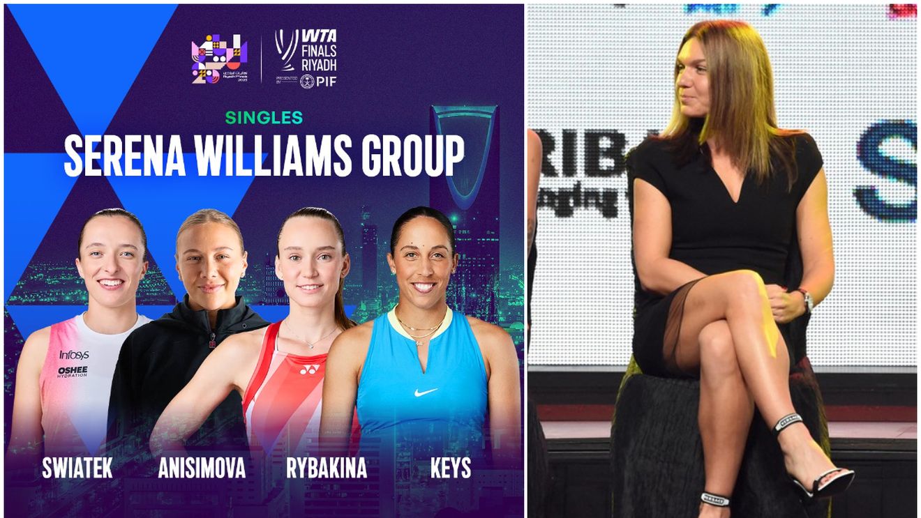 A avut loc tragerea la sorți de la Turneul Campioanelor 2025! Simona Halep, pusă într-o postură stânjenitoare: românca, nevoită să promoveze grupa „Serena Williams”