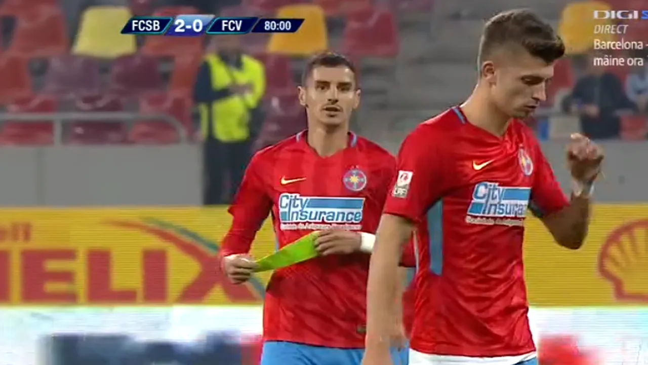 FOTO | Moment halucinant la FCSB! Florin Tănase a fugit de banderola de căpitan, Romario Benzar a insistat degeaba: 