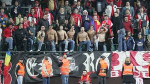 Au primit interzis la coregrafie, dar au "răspuns" cu un citat memorabil din Cantona. Mesajul dinamoviștilor la Marele Derby: "Poți să-ți schimbi soția, orientarea politică, religia, dar niciodată..."