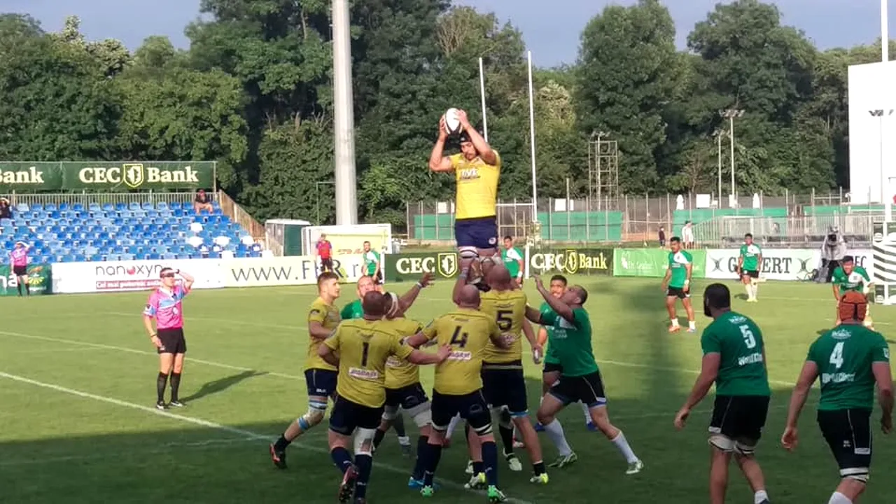 Finală clasică în Superliga de rugby. Timișoara Saracens a câștigat cu 26-13 semifinala cu CSM București și va lupta pentru trofeu cu CSM Știința Baia Mare