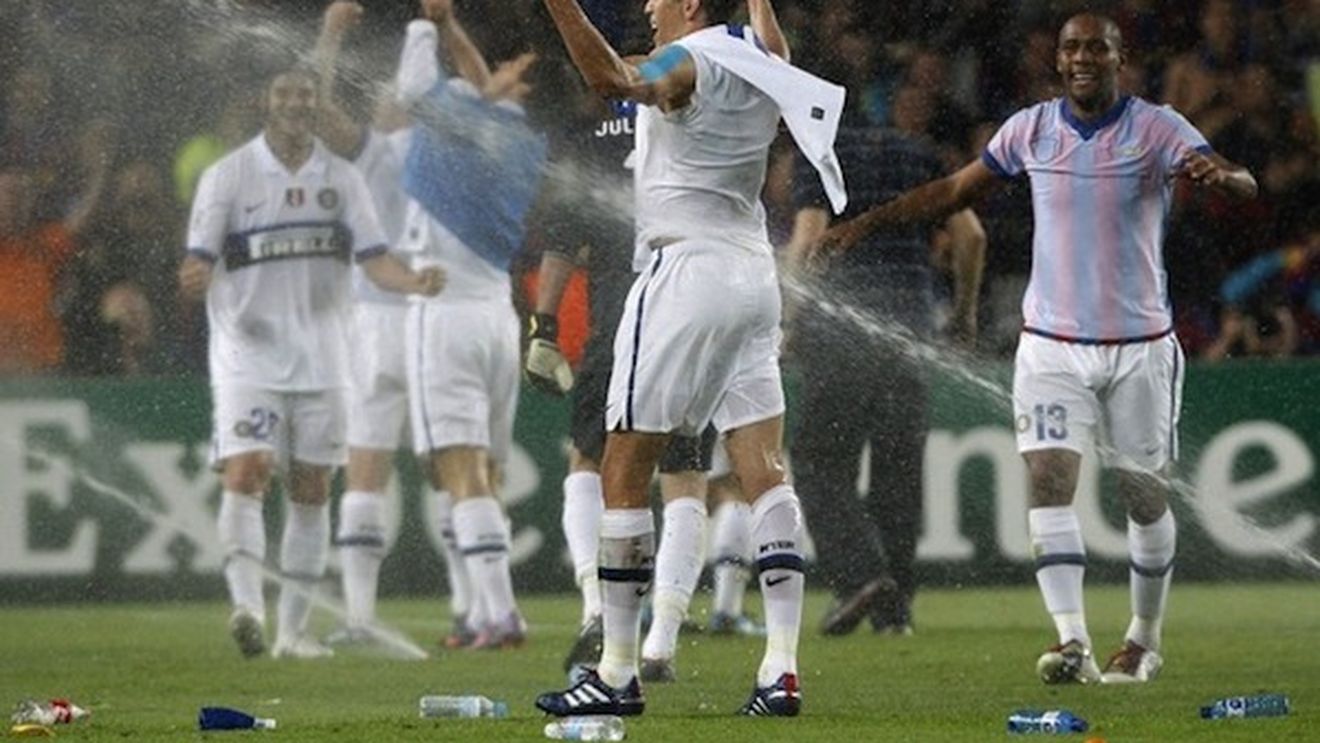 FOTO** "Fair-play" catalan? Vezi cum au fost "goniți" interiștii de pe Nou Camp