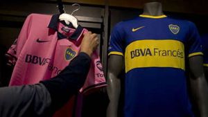 Boca Juniors a primit interdicție la folosirea tricourilor de rezervă de culoare roz! Federația a anunțat că va da amenzi