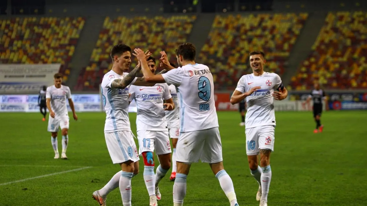 FCSB - Hermannstadt 5-0, VIDEO | Roș-albaștrii au umilit o echipă fără vlagă într-un meci în care doar cine n-a vrut n-a marcat! Chiar și Buș a înscris