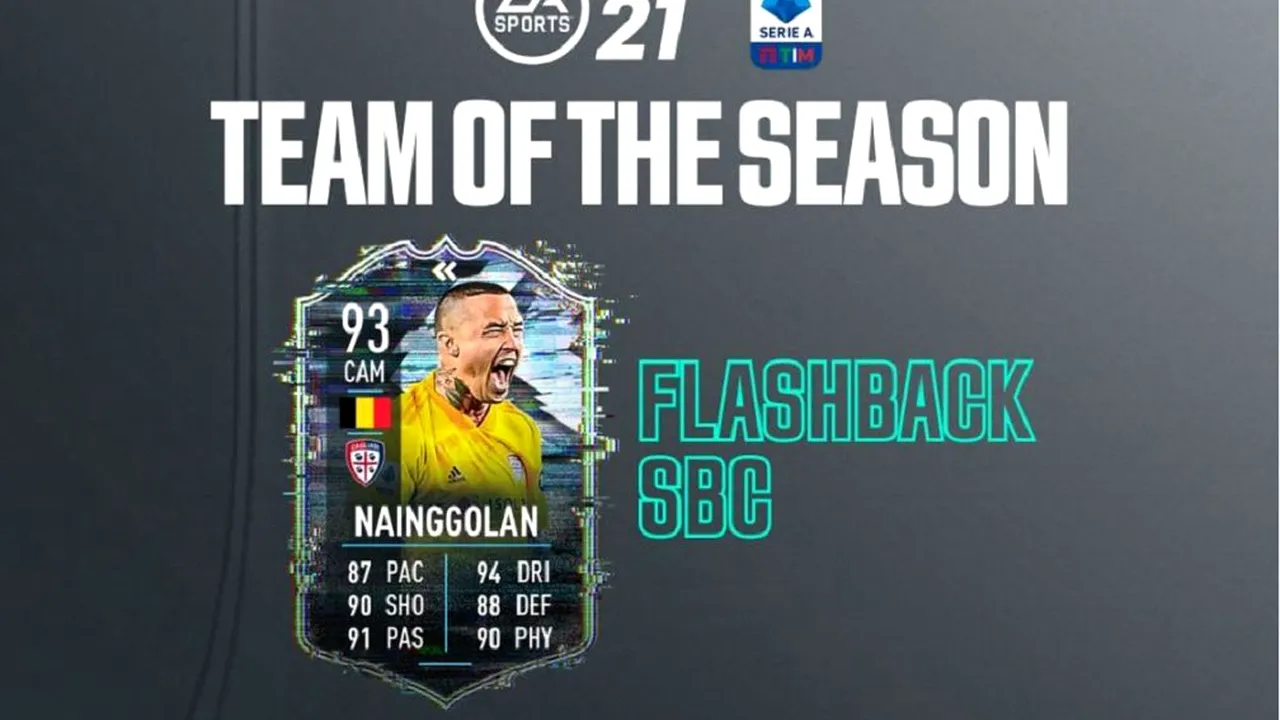 Radja Nainggolan a primit unul dintre cel mai echilibrate carduri din FIFA 21! Cât valorează și ce atribute are