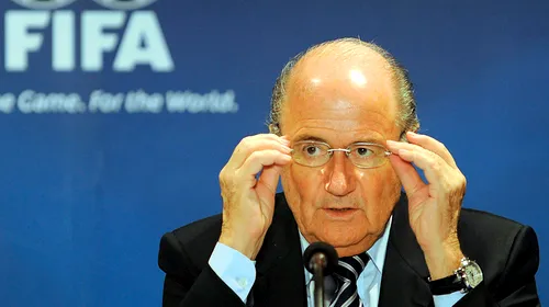 Blatter este așteptat în Gruia la meciurile din Liga Campionilor