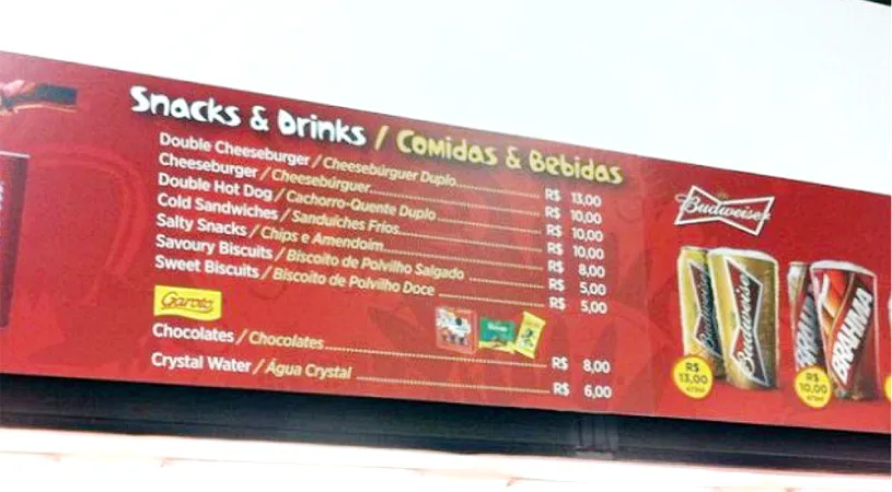 Prețuri la CM: cât costă o bere, un suc sau un cheeseburger pe stadioanele de la Mondialul din Brazilia