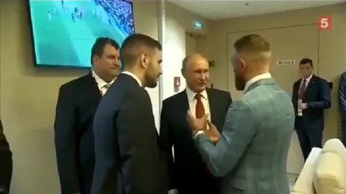 Garda de corp a reacționat după ce McGregor a pus mâna pe Putin! VIDEO Ce a urmat pentru luptătorul irlandez