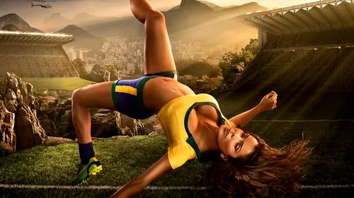 GALERIE FOTO: 12 modele au pozat sexy pentru un calendar de promovare a Campionatului Mondial de fotbal