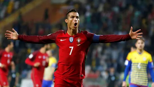 Cristiano Ronaldo, primul POKER în tricoul Portugaliei! 