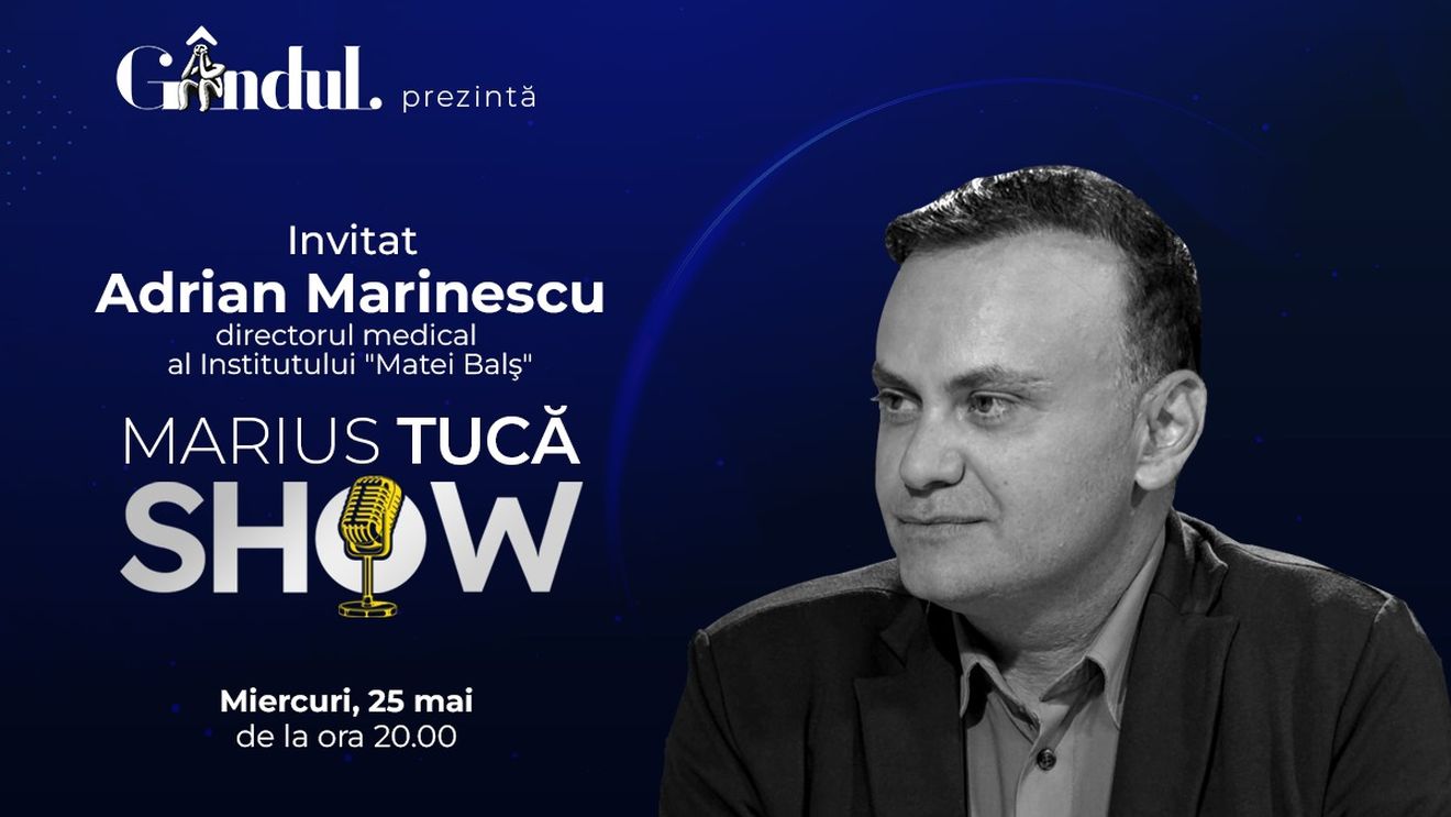 Marius Tucă Show începe miercuri, 25 mai, de la ora 20.00, live pe gandul.ro