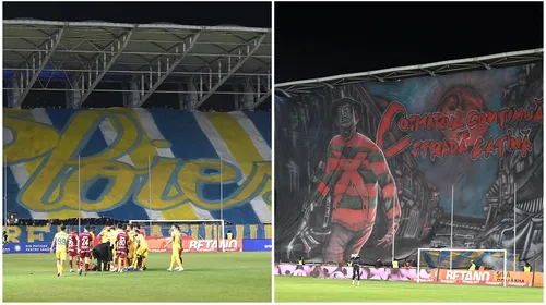 Spectacol în tribune la „Primvs Derby”! Suporterii s-au duelat în scenografii de senzație la Petrolul Ploiești – <i class='ep-highlight'>Rapid</i>. FOTO&VIDEO