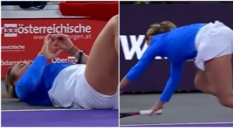 Fază teribilă în tenis! Donna Vekic n-a mai ținut cont că joacă pe ciment și s-a aruncat la sacrificiu după minge: cu ce răni s-a ales. VIDEO