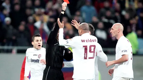 Give me five pentru Weldon!** Clujenii contestă suspendarea primită de atacant