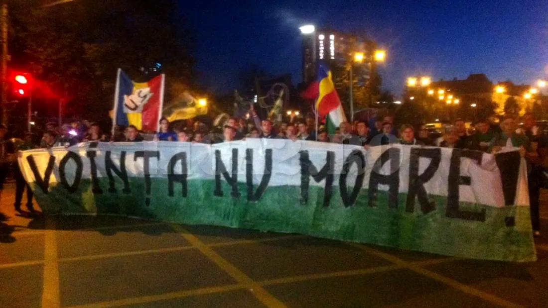 Miting de protest la Sibiu:** 