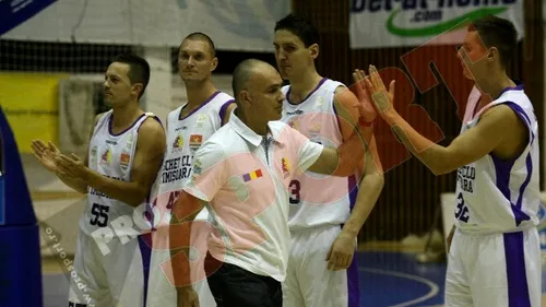 Prezentare cu cântec... pentru Popescu!** BC Timișoara-Energia Rovinari 77-62