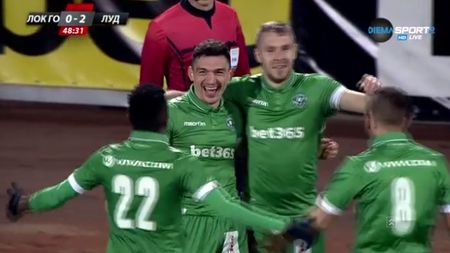 Zi perfectă pentru românii lui Ludogoreț! VIDEO | Moți și Keșeru au creat un gol SENZAȚIONAL. Atacantul român a reușit hat-trick-ul și are CINCI goluri în două meciuri