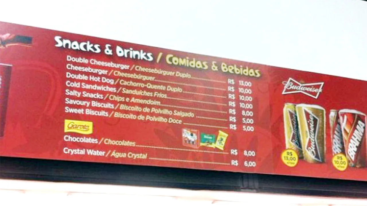 Prețuri la CM: cât costă o bere, un suc sau un cheeseburger pe stadioanele de la Mondialul din Brazilia